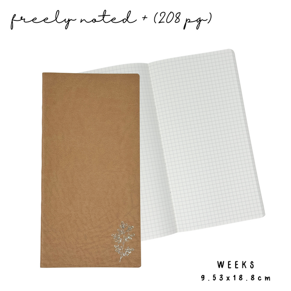 Weeks | Brown Freely Noted (208pg) | Tomoe River Paper Notebook