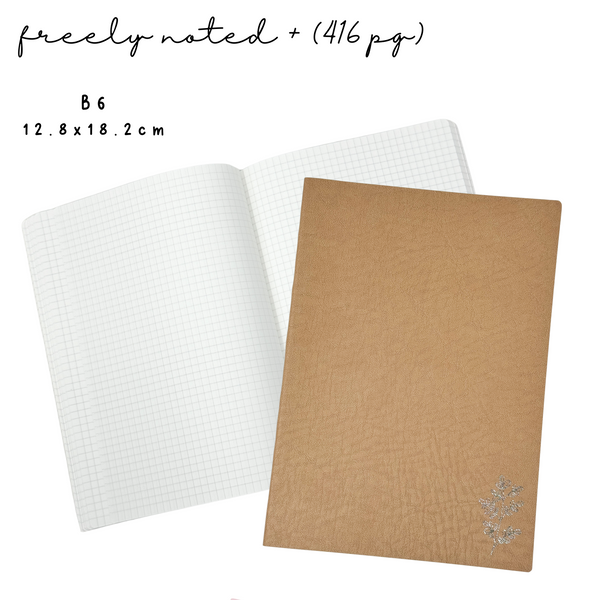 B6 | Brown Freely Noted + (416pg) | Tomoe River Paper Notebook