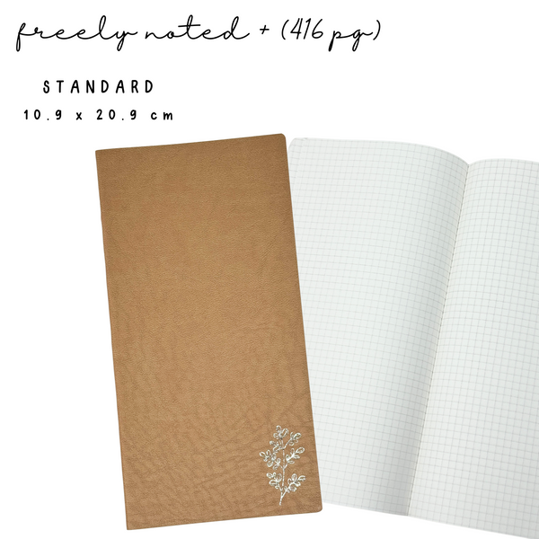 Standard | Brown Freely Noted + (416pg) |Tomoe River Paper Notebook