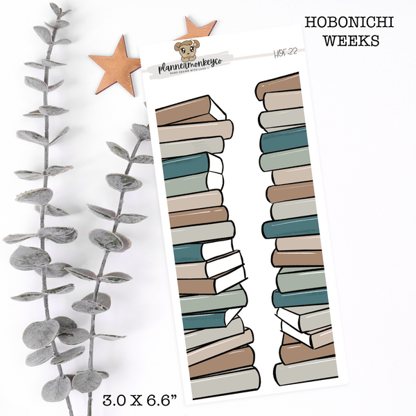 HOF.22 | Boho Cozy Night Bookish Side Bar Stack (Regular OR Transparent)