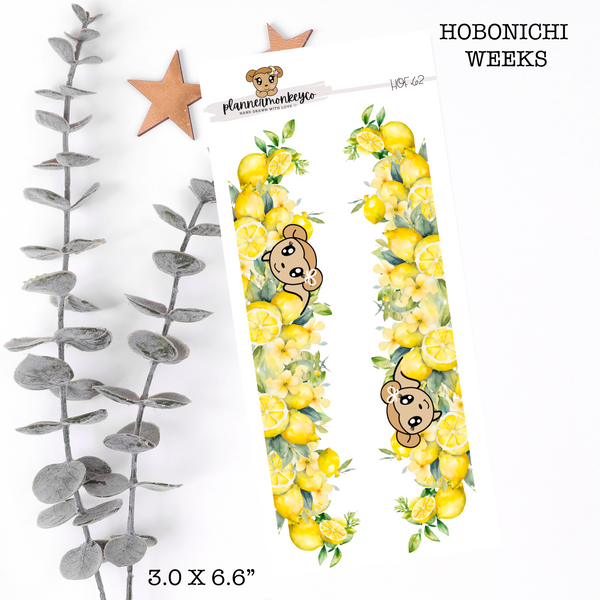 HOF.62 | Lemon Floral Macy Sidebar Deco (Transparent)