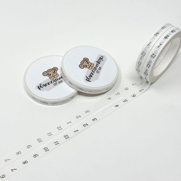 Freely Planned Hourly Washi Tape | 6MM (Copy)