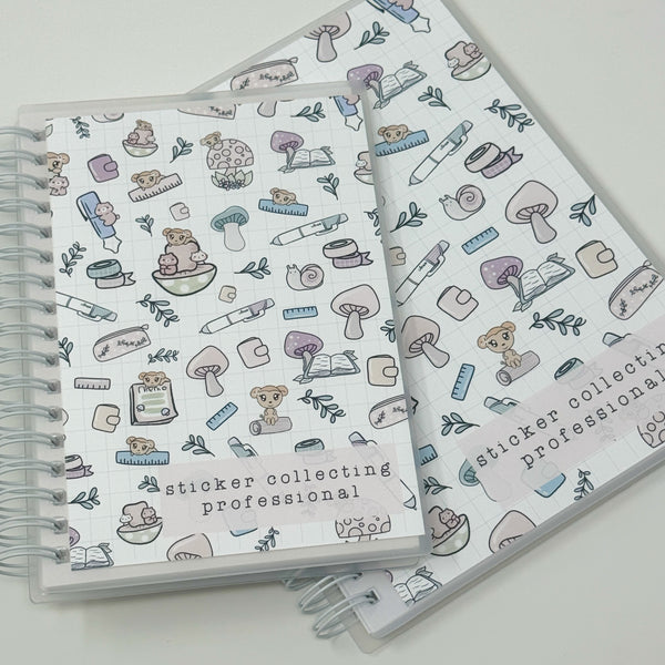 Woodland Stationery ' sticker collecting professional '   | 4x6 or 5x7 Reusable Sticker Collecting Book