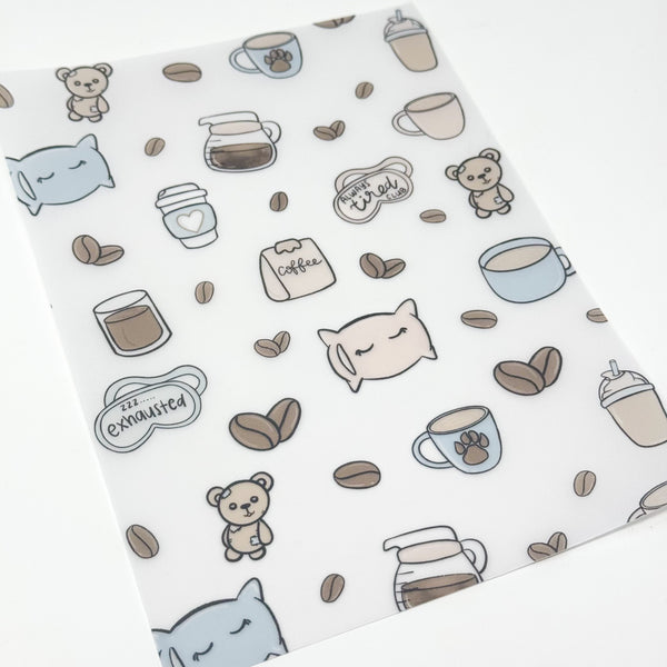 Bearly Awake Vellum Sheet