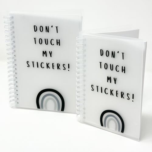 White sticker Minimal Reusable Sticker Book 