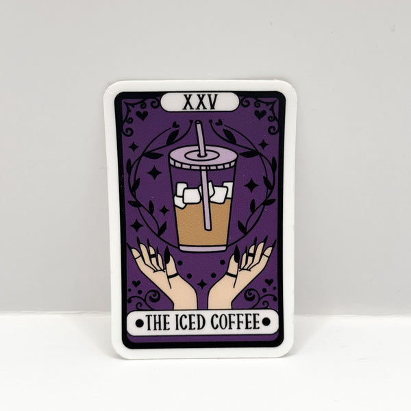 The Iced Coffee Cute Vinyl Die Cut Sticker | Matte