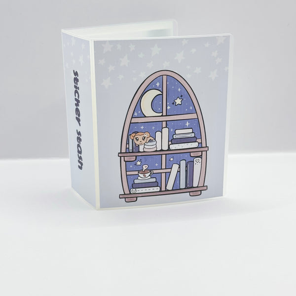 Midnight Stationery Bookshelf Sticker Storage Album (Mini)