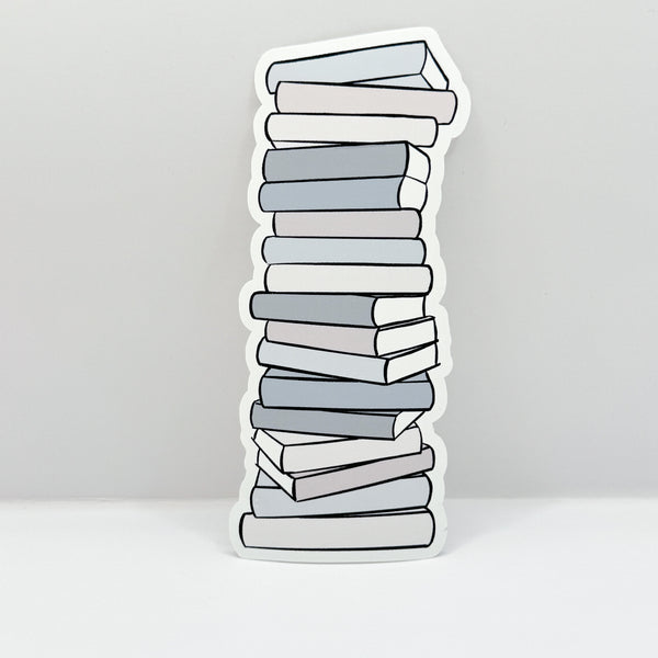 Cozy Romantic Book Stack Die Cut | Sticker Paper