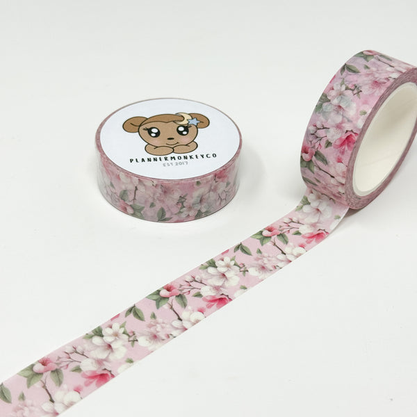 Cherry Blossom Floral Washi Tape | 15MM