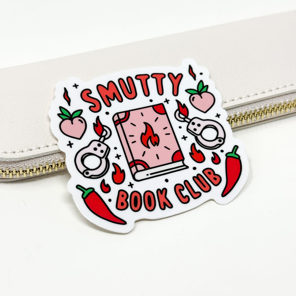 Smutty Book Club Vinyl Die Cut Sticker | Glossy