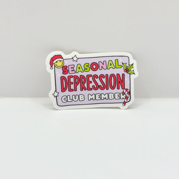 Seasonal Depression Vinyl Die Cut | Matte