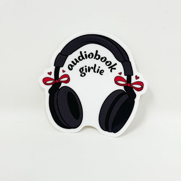 Audiobook Girlie Vinyl Die Cut Sticker | Matte