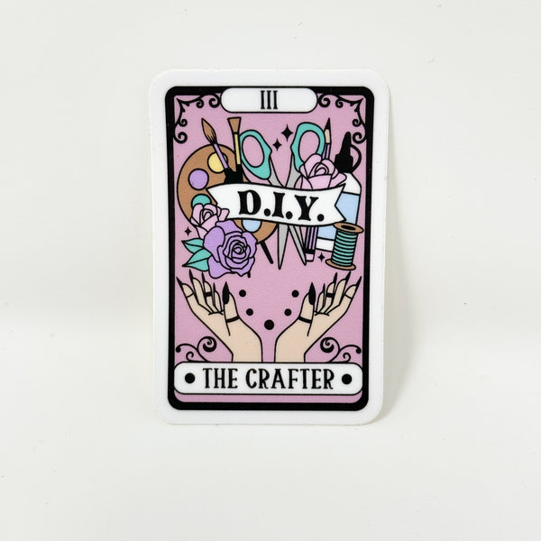 The Crafter Tarot Vinyl Die Cut Sticker | Glossy