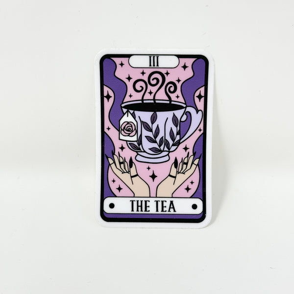 The Tea Tarot Vinyl Die Cut Sticker | Glossy