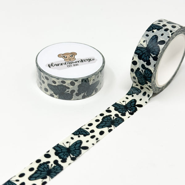 Dark Butterfly Washi Tape | 15MM