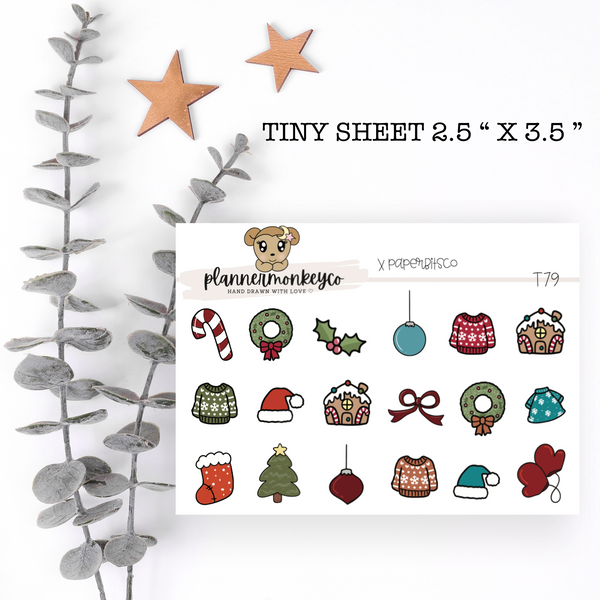 T79 | Chistmas / Holiday Icon Tiny Sheet (PMC X PBC)