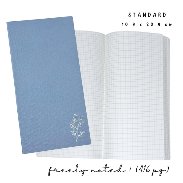 Standard | Blue Freely Noted + (416pg) |Tomoe River Paper Notebook