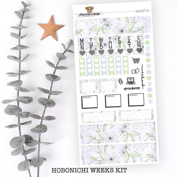 HWKIT8 | Hobonichi Weeks Kit ' Dainty Floral '