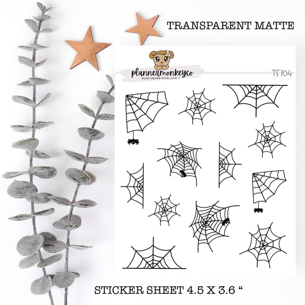 D121| Spiderweb Doodles (Transparent)