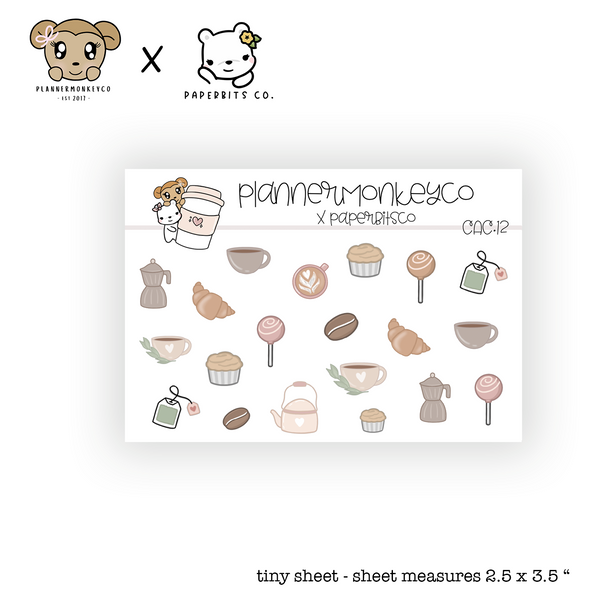 CAC.12 | Cafe Doodle Icon Tiny Sheet (PMC X PBC)