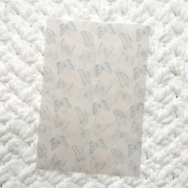 Neutral Butterfly Vellum Sheet