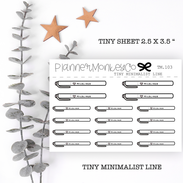 TM.103 | Grey Highlighter Tiny Sheet (Minimal)