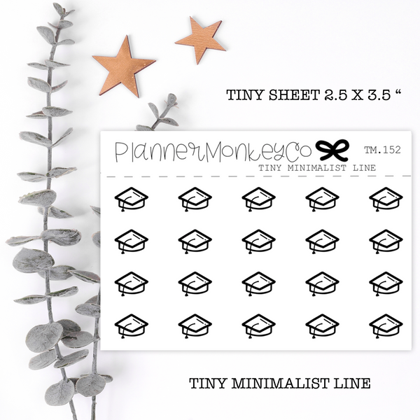 TM.152 | Student Loan / Grad Cap Tiny Sheet (Minimal)