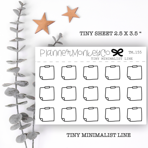 TM.155 | Minimal Note Box Tiny Sheet (Minimal)