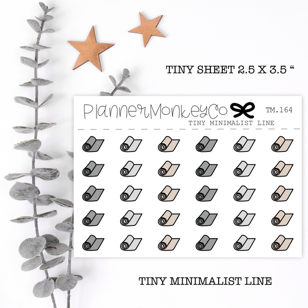 TM.164 | Neutral yoga mat Tiny sheet (Minimal)