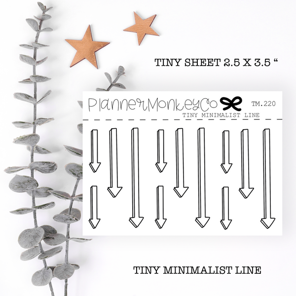 TM.220 | Straight Arrows / Time Blocking Sheet (Minimal)