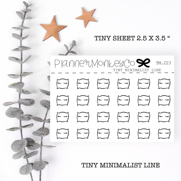 TM.223 | Beauty Sleep Pillow Tiny Sheet (Minimal)