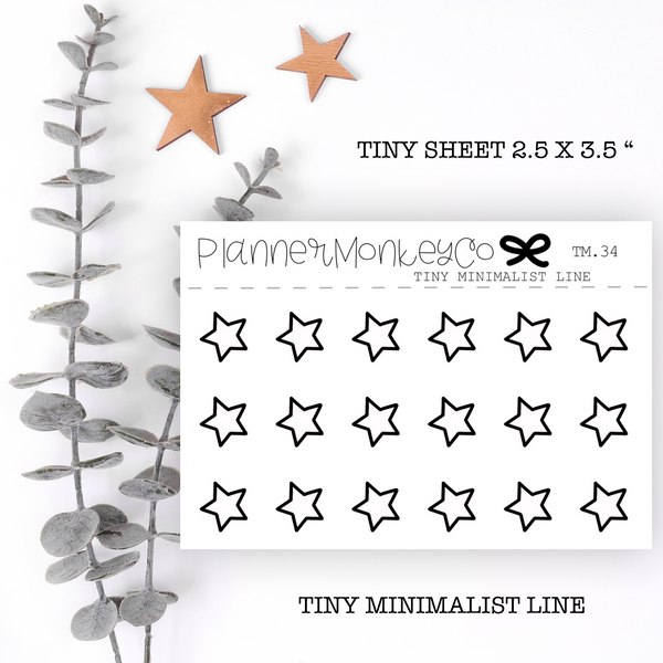 TM.34 | White Star Tiny Sheet (minimal)