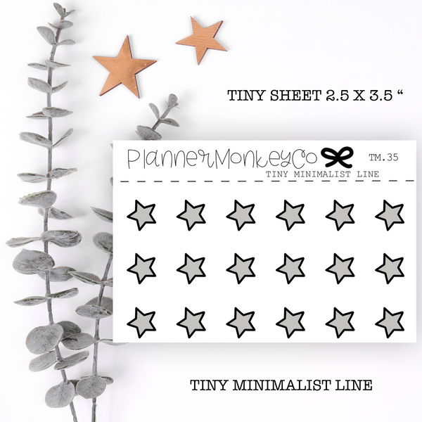 TM.35 | Grey star tiny sheet  (minimal)