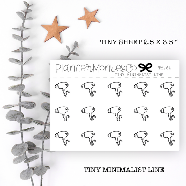 TM.64 | Hair dryer tiny sheet (minimal)