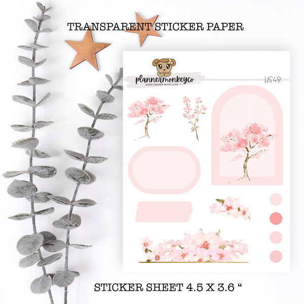 TF180 | " Cherry Blossom " Deco Variety Sheet (Transparent)