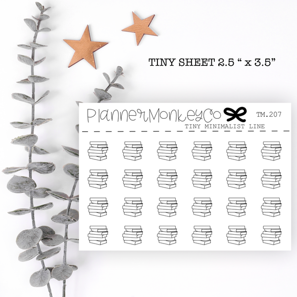 TM.207 | Book Stack Tiny Sheet (Minimal)