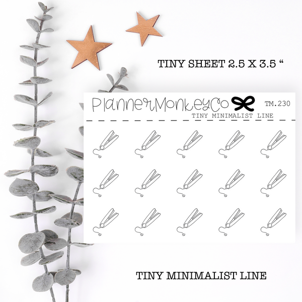 TM.230 | Hair Straightener Tiny Sheet (Minimal)